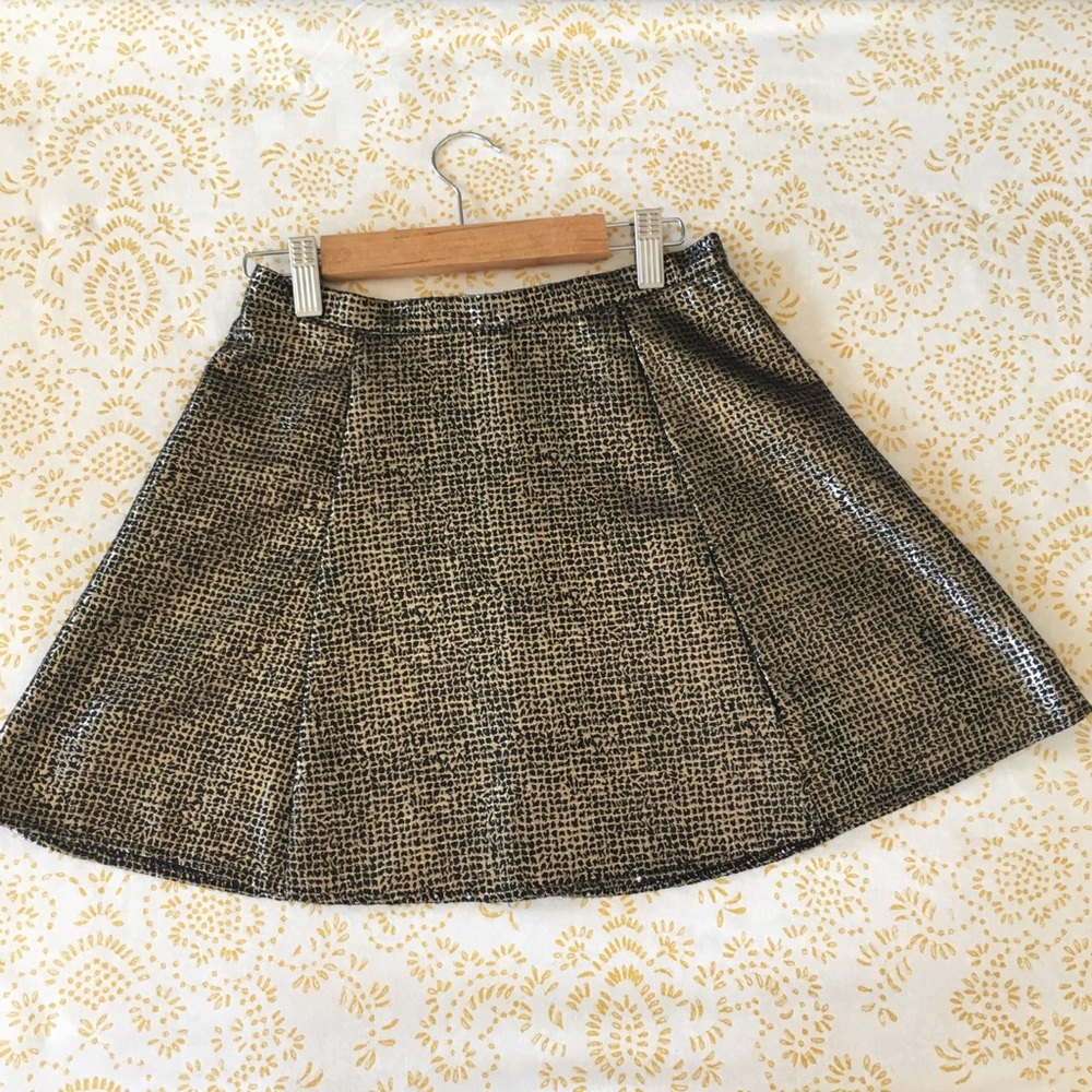 Gold Mini Skirt